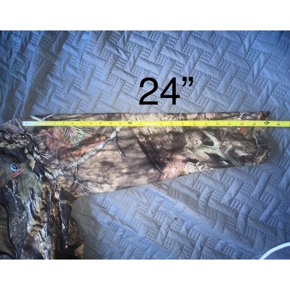 Men's Large Mossy Oak Full Zip Hooded - Picture 7 of 12